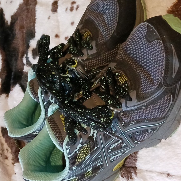 ASICS Gel Venture-6 Mint Green/Grey Tennis Shoes Sz 7.5 - Picture 7 of 14